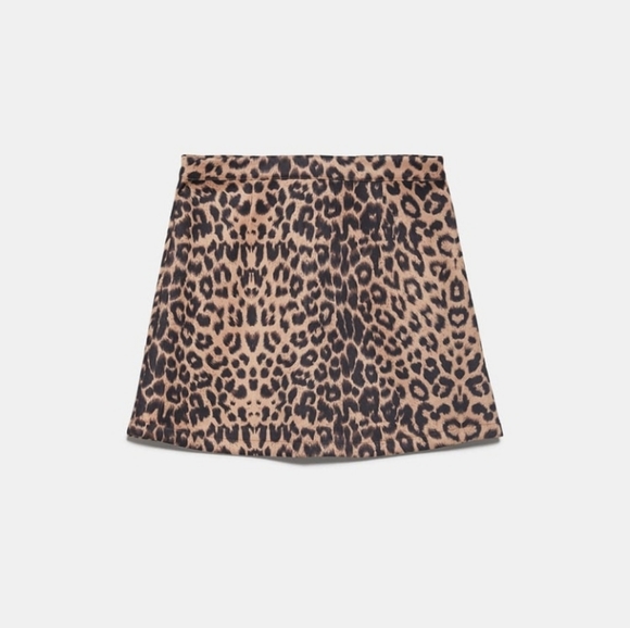 Zara faux suede printed skirt - Picture 6 of 6